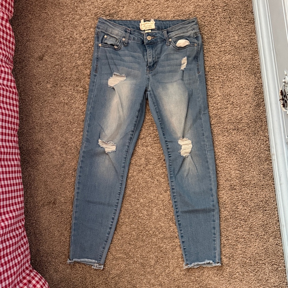 Altar’s state Blue Ripped Skinny Jeans 28/7 stretchy and comfortable